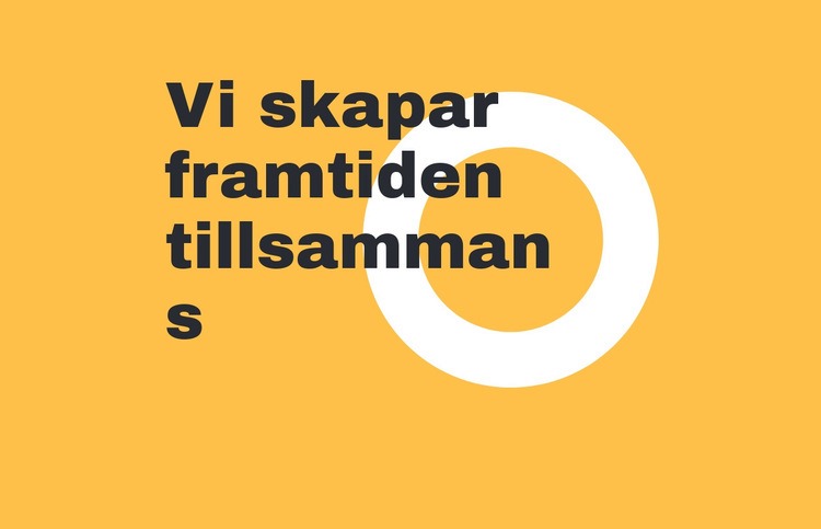 Vi designar framtiden tillsammans CSS -mall