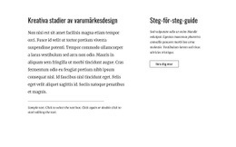 Målsida För Text Och Knapp Med Två Kolumner