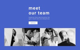 Gallery With Our Employees Template HTML CSS Responsive