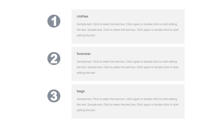Our three advantages CSS Template