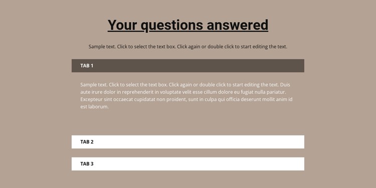 Your popular questions CSS Template