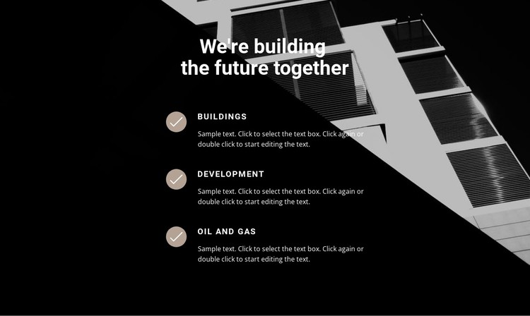 Build houses with professionals CSS Template