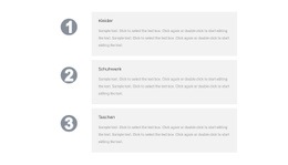 Unsere Drei Vorteile - Responsive Website-Vorlagen