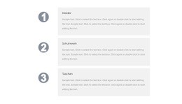 Site-Design Für Unsere Drei Vorteile