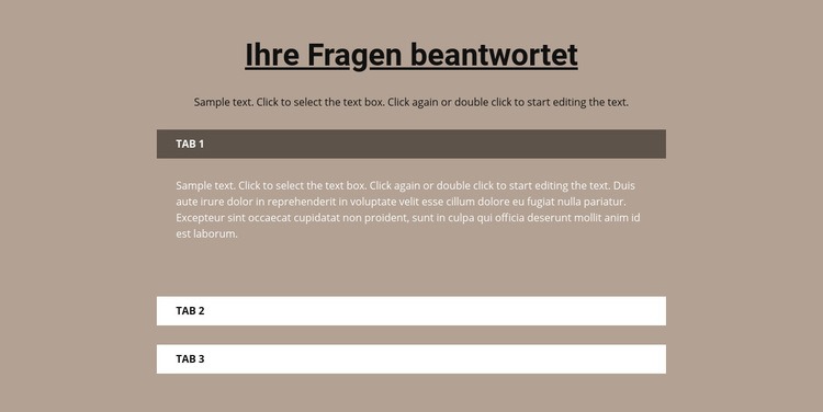 Ihre beliebten Fragen Website-Modell