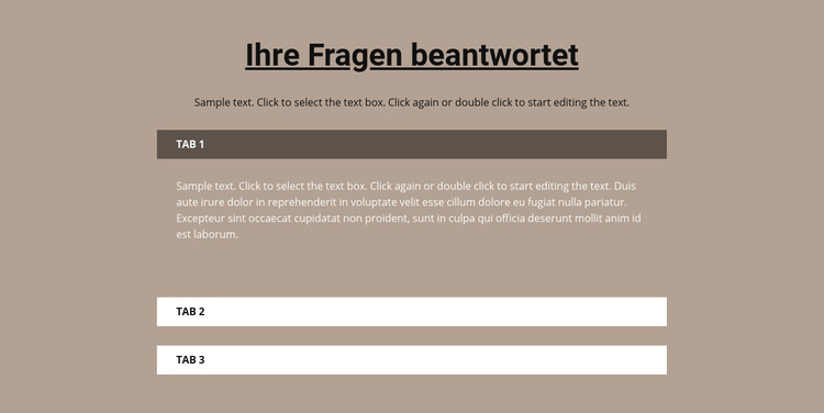 Ihre beliebten Fragen Website-Vorlage