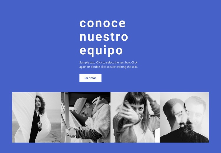 Galería con nuestros empleados Creador de sitios web HTML