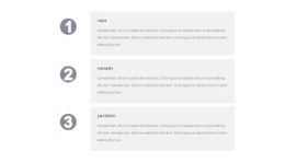 Diseño Del Sitio Para Nuestras Tres Ventajas