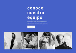 Galería Con Nuestros Empleados: Plantilla De Sitio Web HTML