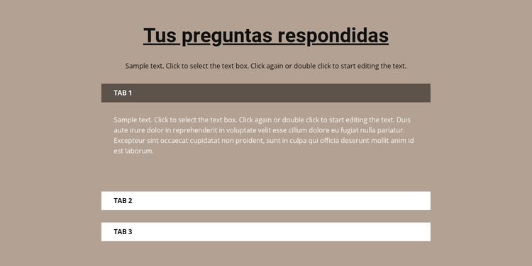 Tus preguntas populares Plantilla de sitio web