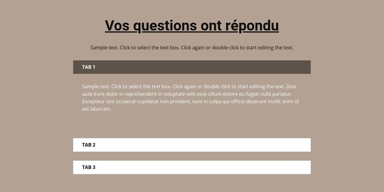 Vos questions populaires Conception de site Web