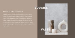 Bougies Et Vases À L'Intérieur Modèle