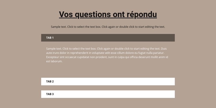 Vos questions populaires Modèle CSS