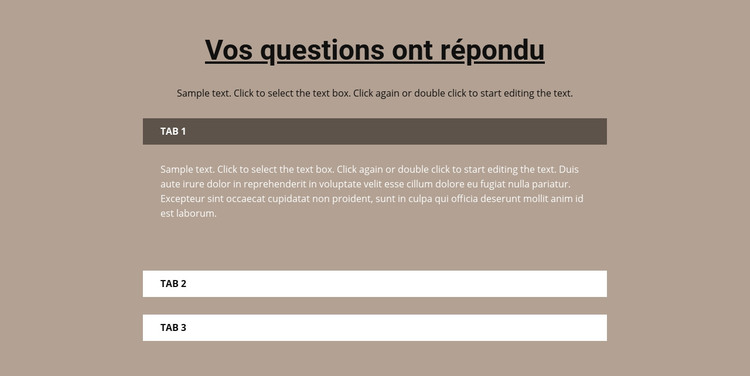 Vos questions populaires Modèle HTML