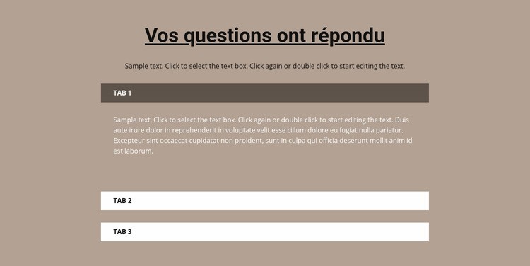 Vos questions populaires Modèle HTML5
