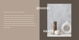 Thème WordPress Gratuit Pour Bougies Et Vases À L'Intérieur