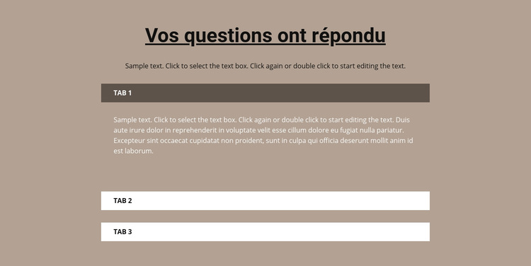 Vos questions populaires Thème WordPress