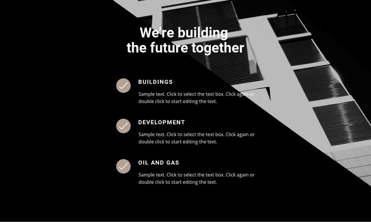 Build houses with professionals Homepage Design