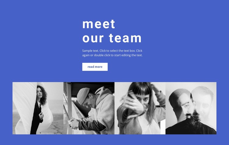 Gallery with our employees Homepage Design