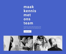 Galerij Met Onze Medewerkers Sjabloon HTML CSS Responsief