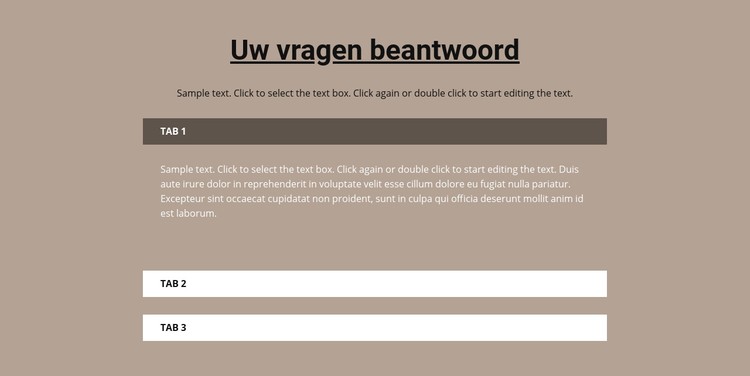 Uw populaire vragen CSS-sjabloon