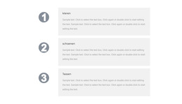 Onze Drie Voordelen - Responsieve HTML5-Sjabloon