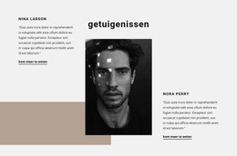 HTML-Landing Voor Indrukken Van Het Werken Met Ons