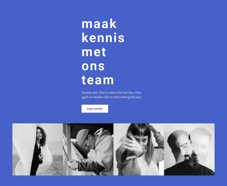 Galerij met onze medewerkers Html Website Builder