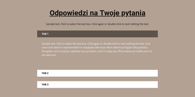 Twoje popularne pytania Szablony do tworzenia witryn internetowych