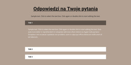 Szablon CSS Dla Twoje Popularne Pytania