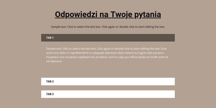 Twoje popularne pytania Szablon witryny sieci Web