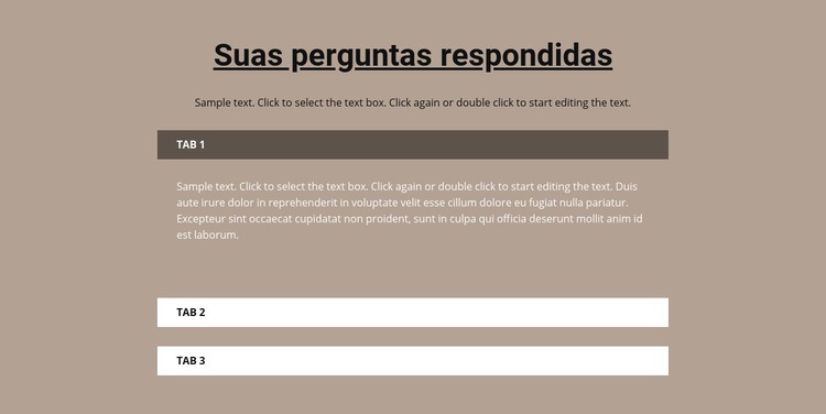 Suas perguntas populares Modelos de construtor de sites