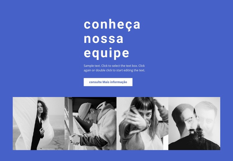 Galeria com nossos funcionários Maquete do site