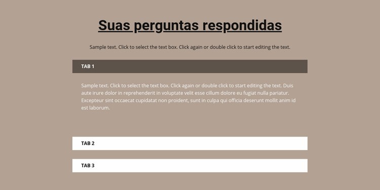 Suas perguntas populares Landing Page