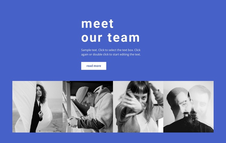 Gallery with our employees Squarespace Template Alternative