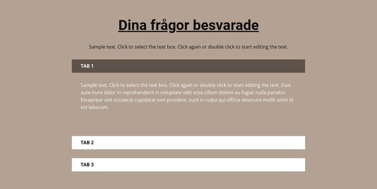 Dina populära frågor CSS -mall