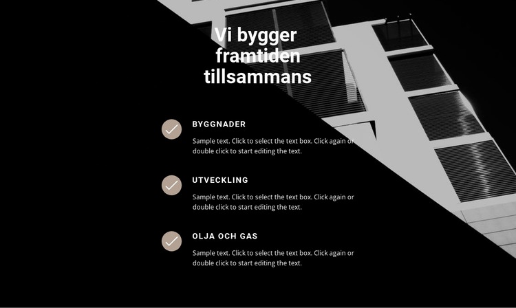 Bygg hus med proffs CSS -mall