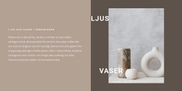 Ljus Och Vaser I Inredningen Mall