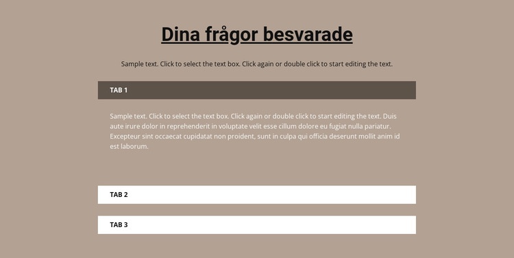 Dina populära frågor Mall