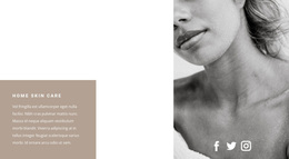 Home Skin Care - Personal Website Template