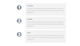 Üç Avantajımız Açılış Sayfası Şablonu