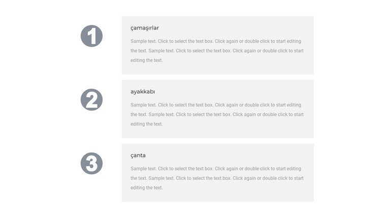 Üç avantajımız CSS Şablonu
