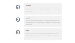 Üç Avantajımız - Duyarlı Web Sitesi Şablonları