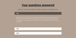 Your Popular Questions - Website Builder