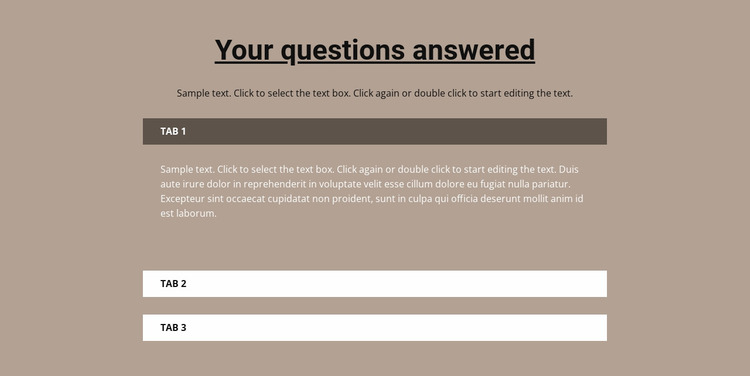 Your popular questions Website Mockup