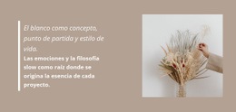 Decoraciones Florísticas - Plantilla Responsiva De Una Página