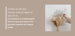 Décorations Floristiques Modèle De Site Web CSS Gratuit