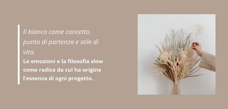 Decorazioni floristiche Costruttore di siti web HTML