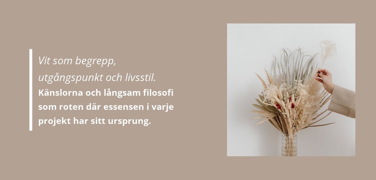 Floristiska dekorationer HTML-mall