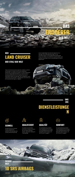 Land Cruiser Erobererauto - Einfache Joomla-Vorlage